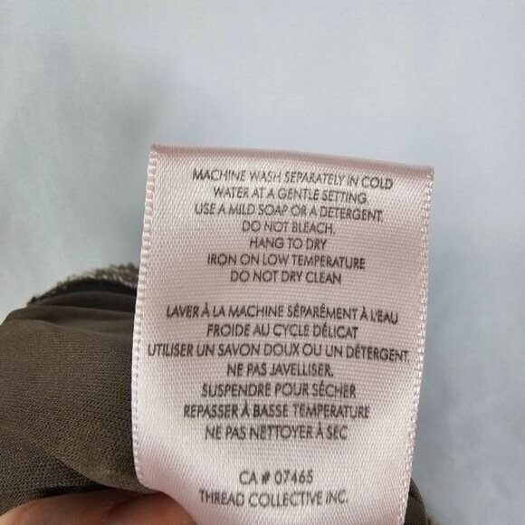 Badgley Mischka Frayed Hem Boucle Mini Skirt Sz M Brown Metallic Stretch Waist - Picture 9 of 11